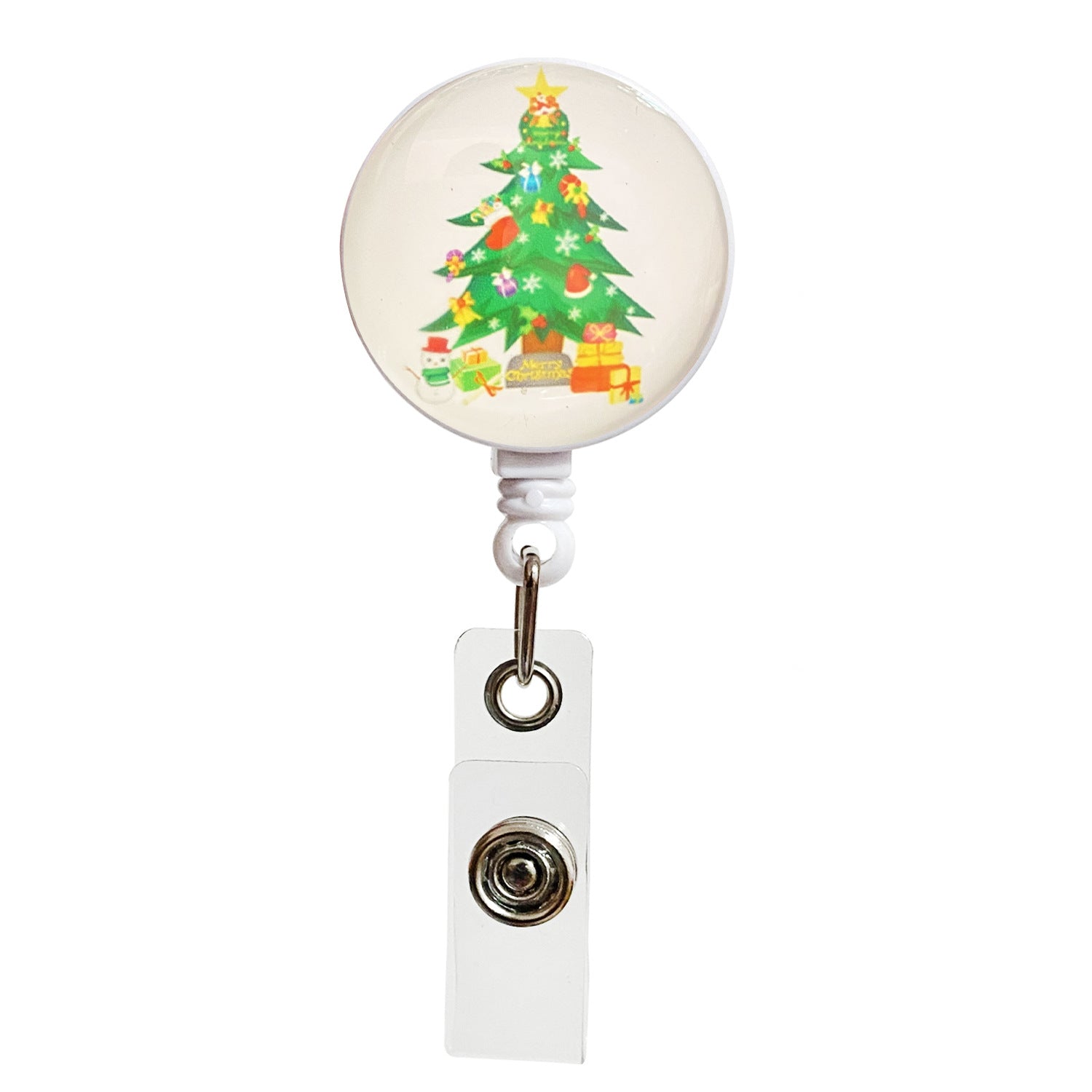 Wholesale Crystal Glass Christmas Telescopic Keychain